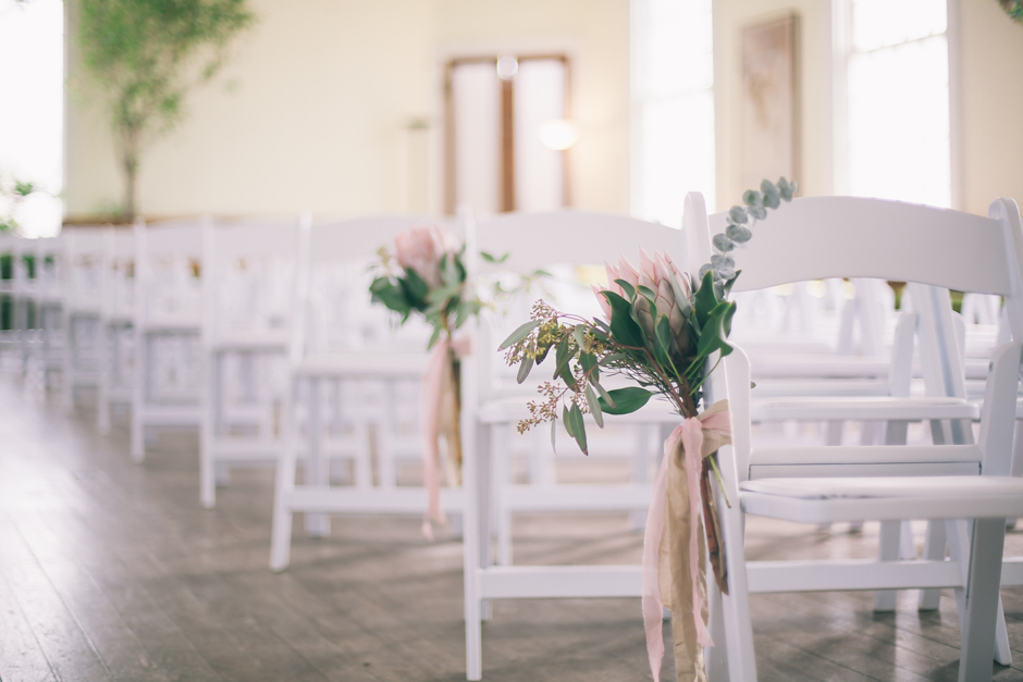 White Folding Ceremony Chairs - Athens Georgia Wedding Rental